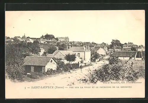 AK St. Sauveur, Vue sur la Ville et le Faubourg de la Gerbaude