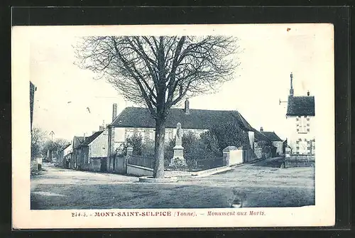 AK Mont-Saint-Sulpice, Monument aux Morts