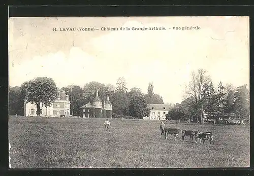 AK Lavau, Chateau de la Grange-Arthuis, Vue générale