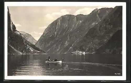 AK Passagierschiff Oceana im Naerofjord