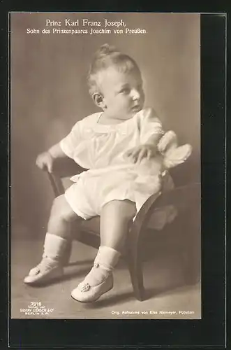 AK Prinz Karl Franz Joseph, Sohn des Prinzenpaares Joachim von Preussen