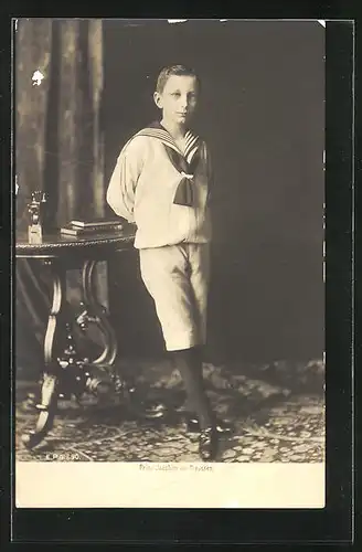 AK Prinz Joachim von Preussen als Jugendlicher porträtiert