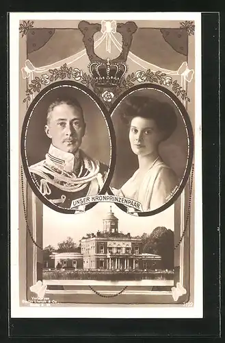 AK Unser Kronprinzenpaar Cecilie und Friedrich Wilhelm
