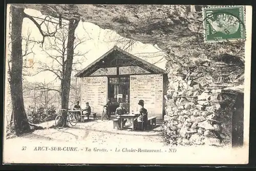 AK Arcy-sur-Cure, La Grotte -Le Chalet-Restaurant