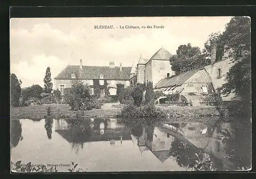 AK Bléneau, Le Chateau, vu des Fossés