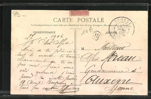 AK Brosses, Vue Générale, L`Église, La Rue