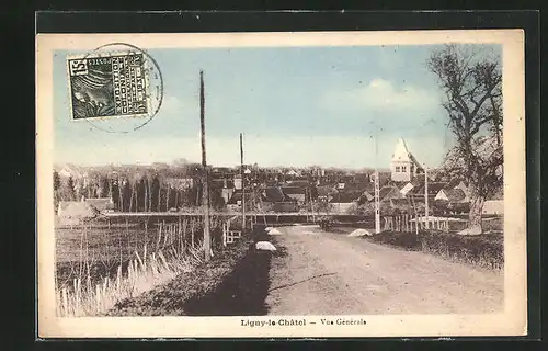 AK Ligny-le-Chatel, Vue Générale