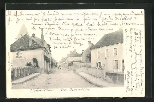 AK Ligny-le-Chatel, Rue Maison-Dieu