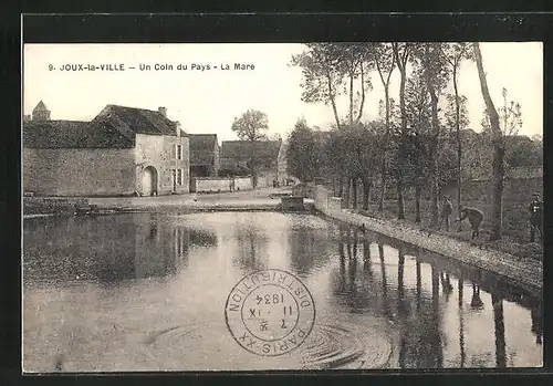 AK Joux-la-Ville, Un Coin du Pays, La Mare