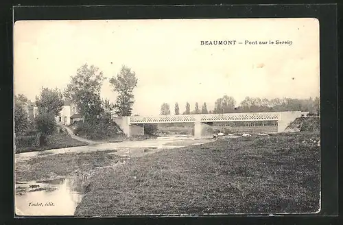AK Beaumont, Pont sur le Serein