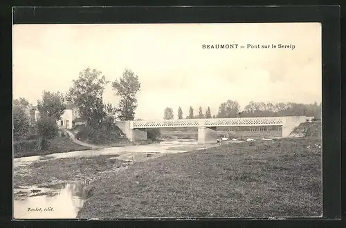 AK Beaumont, Pont sur le Serein