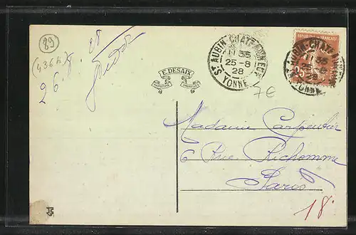 AK Saint-Aubin-Chateauneuf, Partie Basse