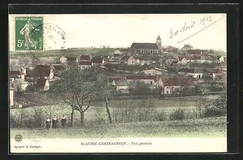 AK Saint-Aubin-Chateauneuf, Vue gènèrale