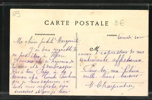 AK La Chapelle-sur-Oreuse, Le Pont sur l`Oreuse et l`Ècole