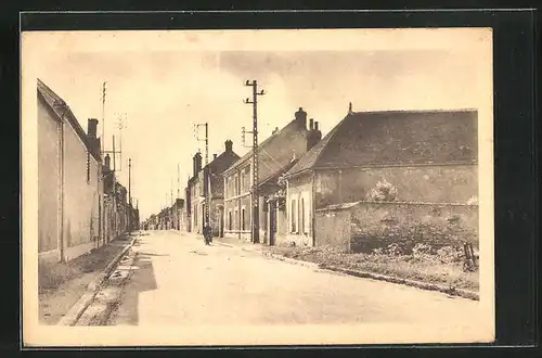 AK La Chapelle-Champigny, Strassenpartie