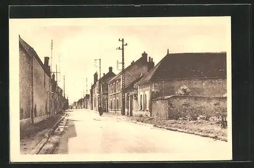 AK La Chapelle-Champigny, Strassenpartie