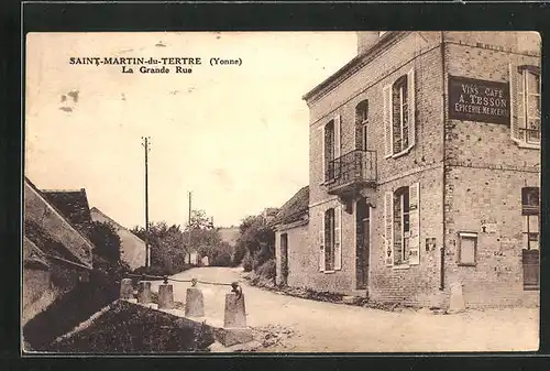 AK Saint-Martin-du-Tertre, La Grande Rue