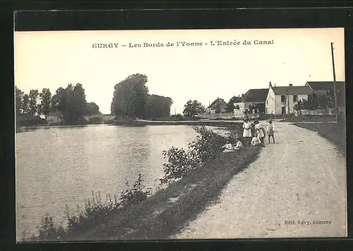 AK Gurgy, Les Bords de l`Yonne - L`Entrèe du Canal