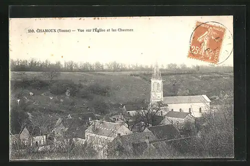 AK Chamoux, Vue sur l`Èglise et les Chaumes