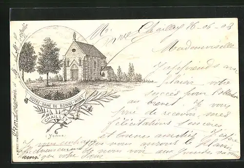 Künstler-AK Chailley, Notre-Dame de Bonne-Mort