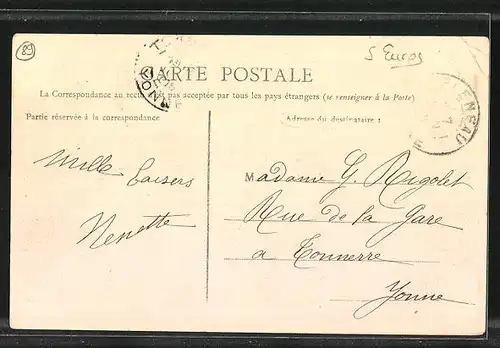 AK Blèneau, La Mairie - Les Ècoles