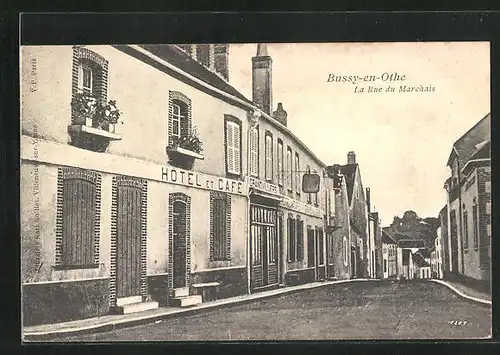 AK Bussy-en-Othe, La Rue du Marchais