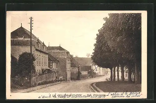 AK La Celle-Saint-Cyr, Rue Principale
