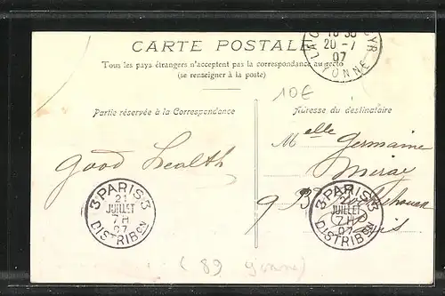 AK La Celle-Saint-Cyr, Vue Gènèrale