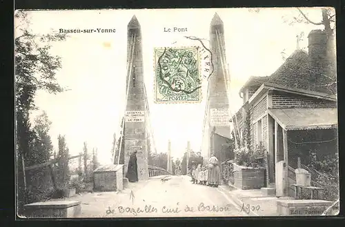 AK Bassou-sur-Yonne, Le Pont