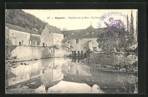 AK Noyers, Moulins de la Rue - Le Sous-Bief