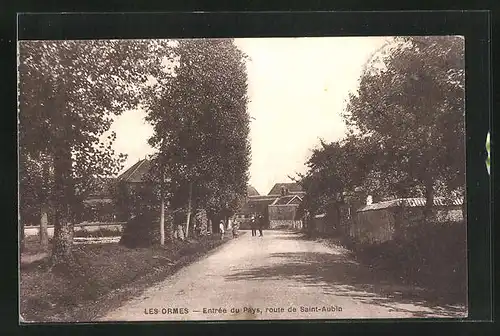 AK Les Ormes, Entrèe du Pays, route de Saint-Aubin