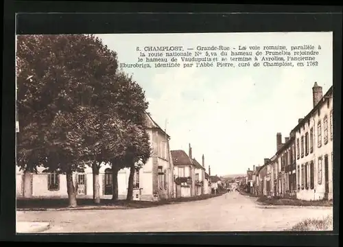 AK Champlost, Grande-Rue, Strassenpartie