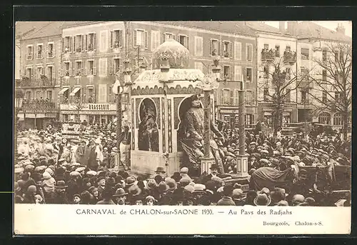 AK Chalon-sur-Saone, Carnaval 1930, Au Pays des Radjahs, Fasching