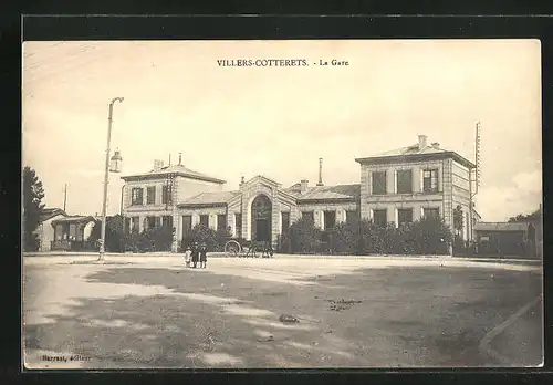 AK Villers-Cotterets, La Gare, Bahnhof