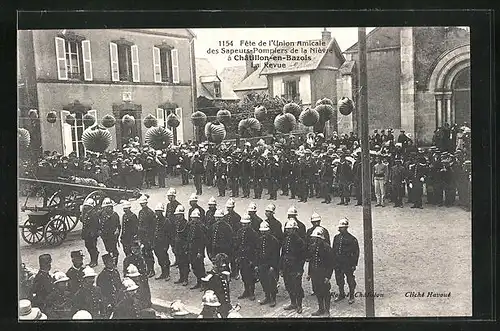 AK Chatillon-en-Bazois, Fete de l`Union Amicale des Sapeurs-Pompiers de la Nièvre, Feuerwehr