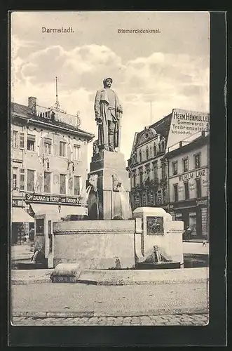 AK Darmstadt, Bismarckdenkmal