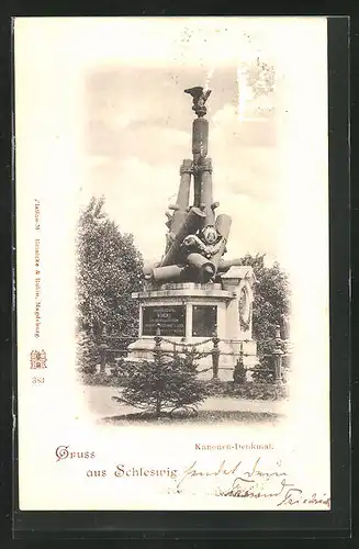 AK Schleswig, Kanonen-Denkmal