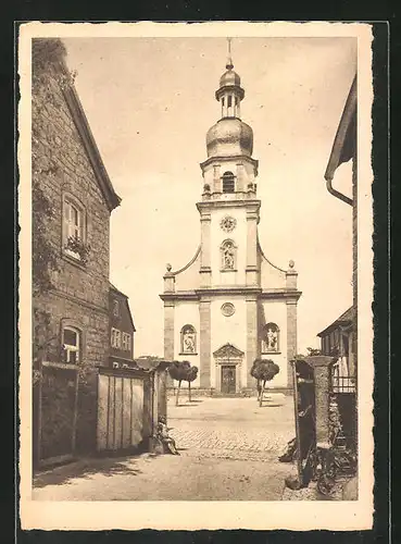 AK Untertheres / Ufr., katholische Pfarrkirche