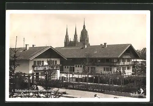 AK München, 4. Reichsnährstands-Ausstellung 1937, Bauernhof