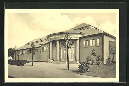 AK Leipzig, Weltausstellung für Buchgewerbe & Graphik 1914, Haus der Frau