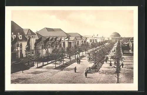 AK Leipzig, Weltausstellung für Buchgewerbe und Graphik 1914, Strasse der Nationen