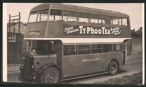 Fotografie Doppeldecker-Bus, Linienbus in Westcliff-On-Sea