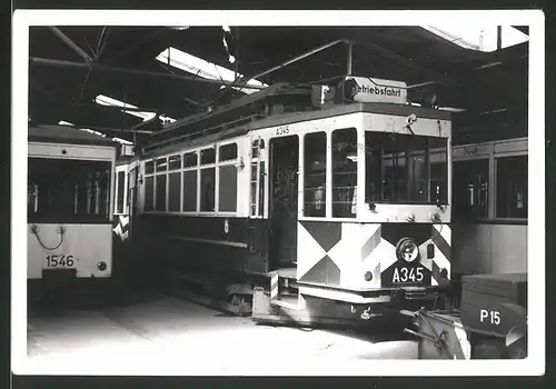 Fotografie BVG Strassenbahn-Depot, Strassenbahn Triebwagen A345