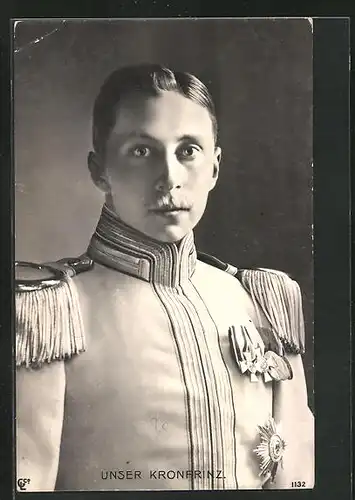 AK Porträtbild von Kronprinz Wilhelm von Preussen