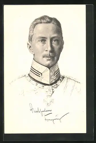 AK Porträtbild Kronprinz Wilhelm von Preussen