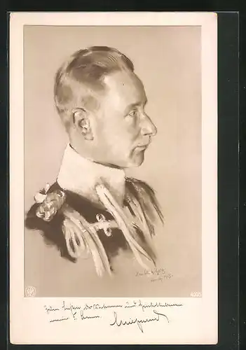 AK Kronprinz Wilhelm von Preussen in Seitenansicht