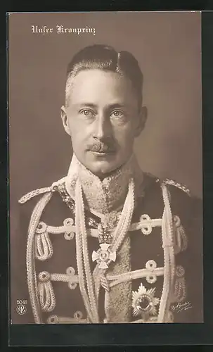 AK Porträtbild von Kronprinz Wilhelm von Preussen