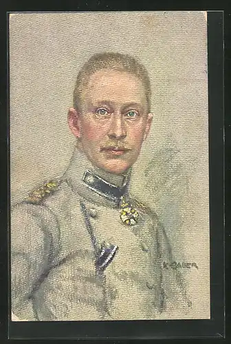 AK Kronprinz Wilhelm von Preussen mit Orden