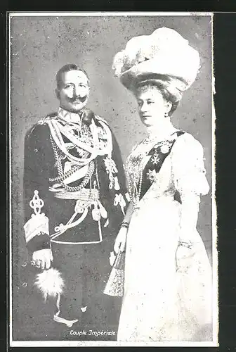 AK Couple Impériale, Kaiser Wilhelm II. & Kaiserin Auguste Victoria