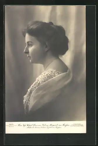 AK Portrait der Kgl. Hoheit Prinzessin Victoria Margarete von Preussen mit Schultertuch